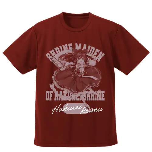 博麗霊夢 ドライTシャツ illust：なつめえり／BURGUNDY