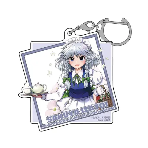 十六夜咲夜 アクリルマルチキーホルダー illust：水炊き